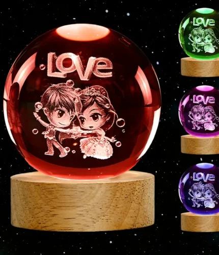 RGB Glowing Crystal Ball Night Light | Warm & Romantic atmosphere for your home and room