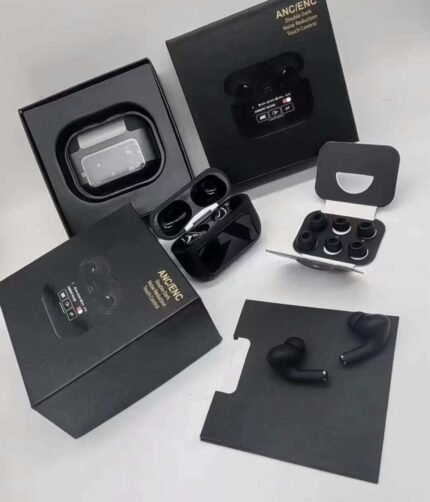 A9 Pro ANC/ENC Wireless Earbuds | Touch Screen Control | Double Dark Noise Reduction (black)
