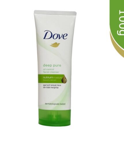 Dove Deep Pure Oil Control Facial Cleanser for radiant, hydrated skin (100ML)