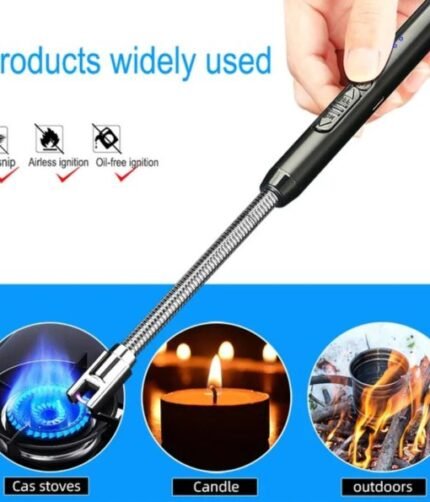 Arc Lighter With Usb Charging,flameless Windproof,led Battery Display,safety Switch,rotate 360 Degrees,for Aromatherapy (random Colors)