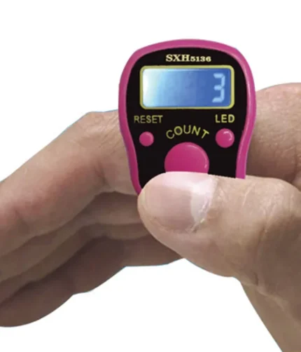 SXH Original Finger Counter with LED - Counts ( Tasbeeh / Digital Clicker ) (Random Color)