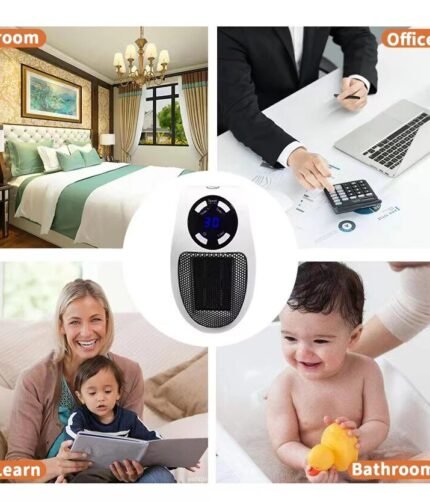 Portable Electric Heater Fan Heater Electric Ceramic Fan Energy-Saving Heater Safe Quiet Heating Fan room for Winter.