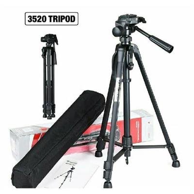 WT-3520 Camera/Camcorder 3-Way Panel Ballhead Tripod Professional Stand