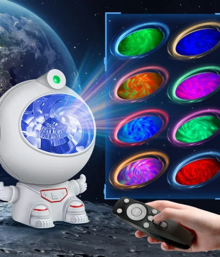 Astronaut Star Projector, Kids Night Light, Nebula Projector Light. Galaxy Bedroom Projector,