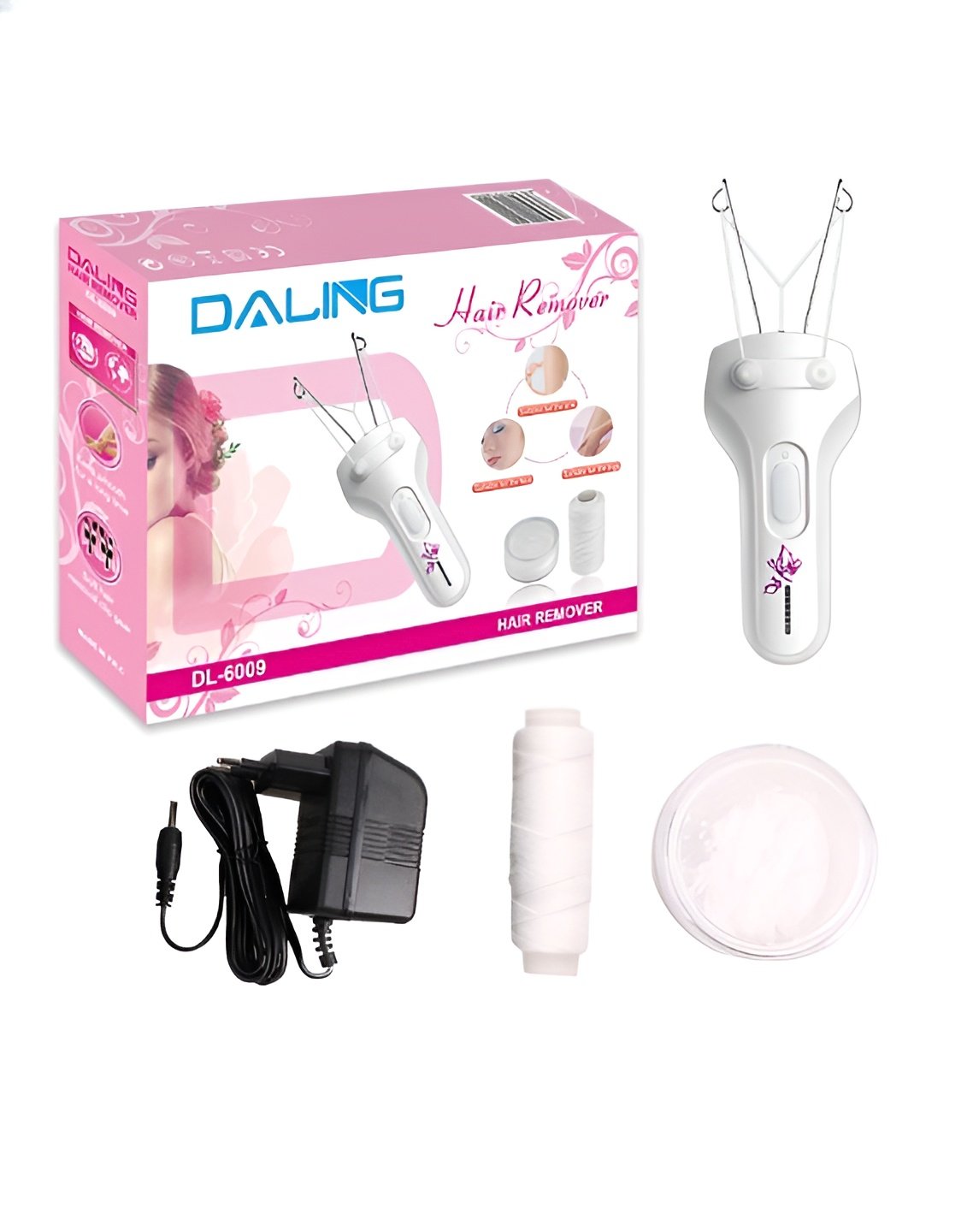 DALING DL-6009 Portable Women Depilation Epilator Mini Electric Painless Lady' Hair Remover | Daling hair remover threading trimmer ( Random Color )