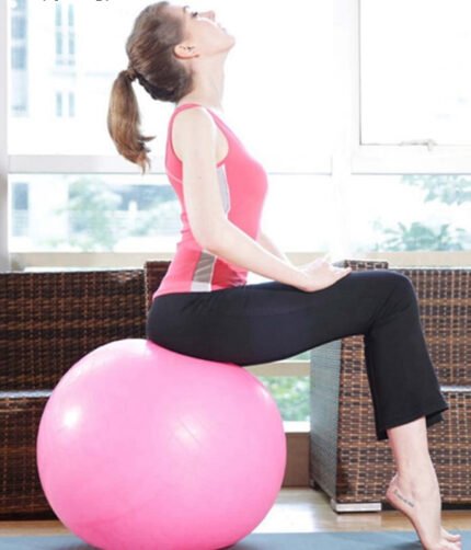 Yoga Ball Pilates Indoor Sport Fitness Balance Exercise Training Ball With Pump