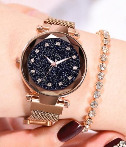 Luxury Women Watch Fashion Elegant Magnet Buckle Vibrato Ladies Wrist Watch Quartz