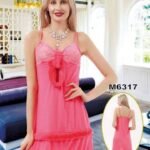 Women Net Lace Embroidery Lingerie Two Piece Night Dress Lingerie Set