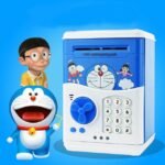 Cartoon Saving Kids Money Boxes Smart Telephone Booth Password Money Piggy Bank With Cute Design