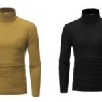 Pack Of Two Mens/Womens Winter Warm Long Sleeve High Neck Pullover Top