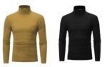 Pack Of Two Mens/Womens Winter Warm Long Sleeve High Neck Pullover Top